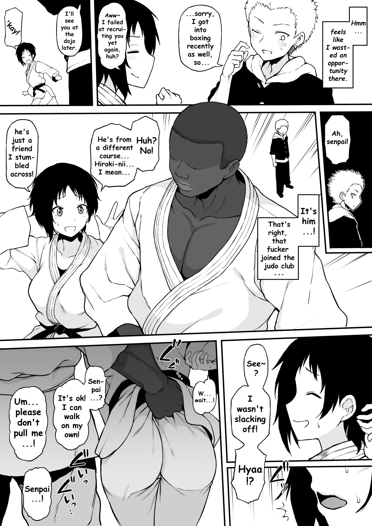 Hentai Manga Comic-My Childhood Friend's Getting Fucked By a Black Transfer Student Chapter 1-6 part 1 Plus Bonus chapter: Stolen Mother's Breasts-Read-35